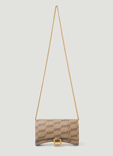 Hourglass BB Shoulder Bag Balenciaga Hourglass BB Shoulder Bag Brown bal0249078