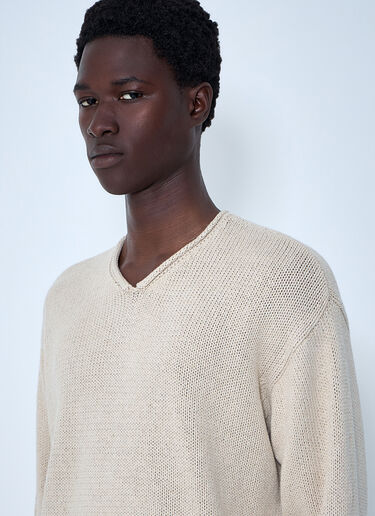 V-neck Knit Sweater Stüssy V-neck Knit Sweater Beige sts0164006