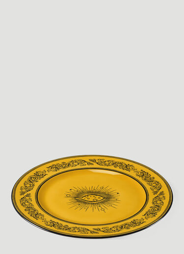 Gucci Set of Two Star Eye Charger Plates Yellow wps0670016