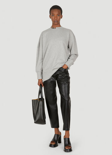 Stella McCartney Falabella Curb Chain Sweatshirt Grey stm0249008