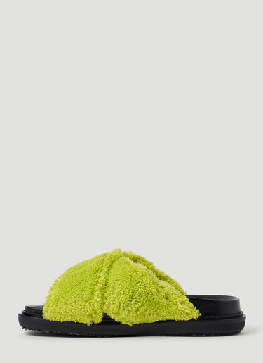 Marni Fussbett Slides Green mni0252019