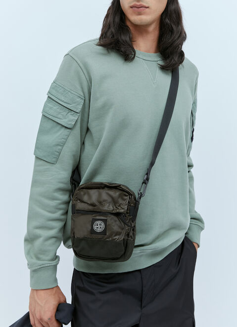 Stone Island Compass Patch Crossbody Bag Cream sto0154068