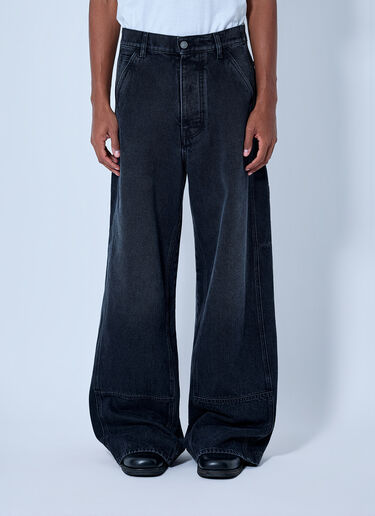 LN-CC® - Marni: Denim Workwear Trousers - Black Marni Denim Workwear Trousers Black mni0165006