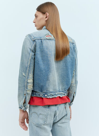 Type II Distressed Trucker Jacket Kenzo x Levi's Type II Distressed Trucker Jacket Blue klv0156008