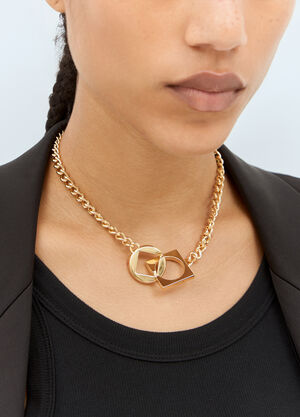 Marc Jacobs The Round Carré Necklace Silver mcj0255004