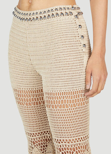 Rabanne Crochet Pants Beige pac0254009