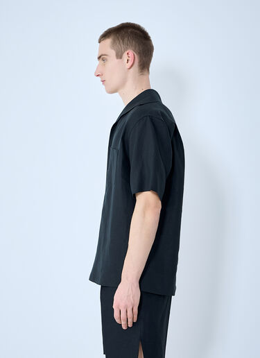 Dolce & Gabbana Linen Polo Shirt Black dol0160005