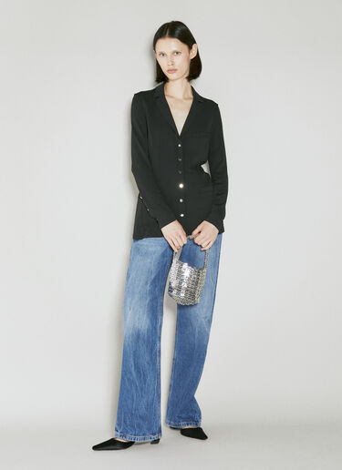 Rabanne 1969 Bucket Shoulder Bag Silver pac0253032