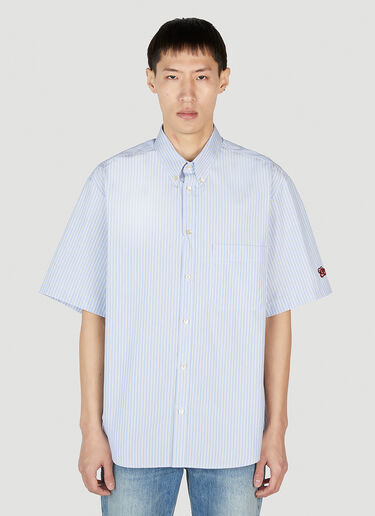 Gucci Striped Short Sleeve Shirt Light Blue guc0152069