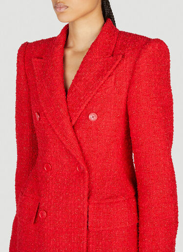 Balenciaga DB Hourglass Tailored Blazer Red bal0253014