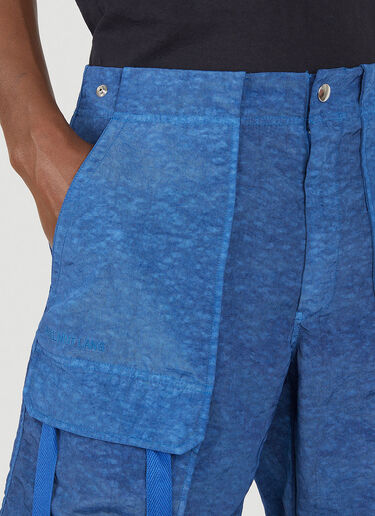 Helmut Lang Cargo Bermuda Shorts  Blue hlm0148006