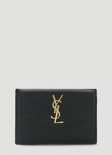 Saint Laurent Uptown Flap Cardholder Black sla0243090