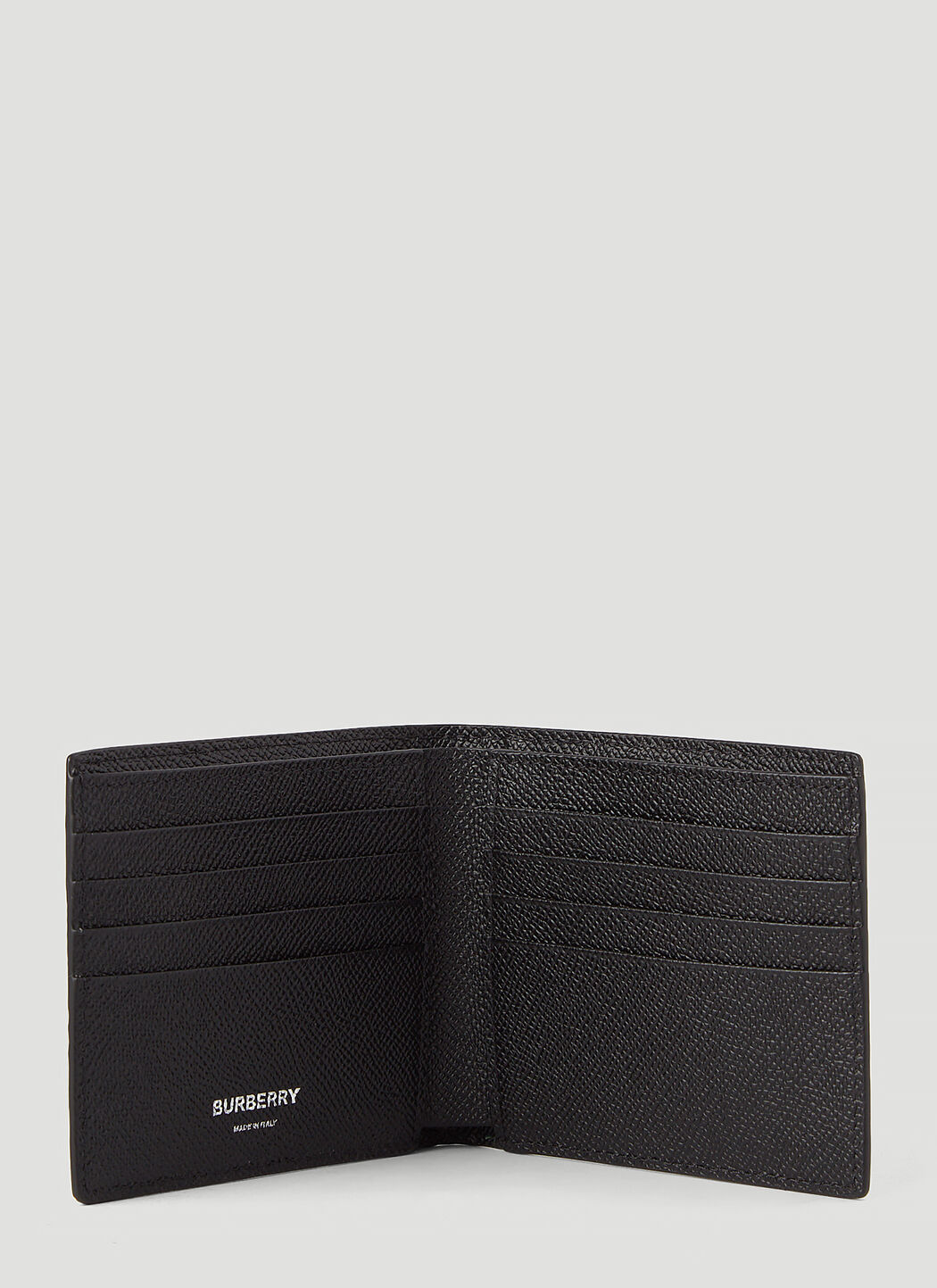 Burberry Men s Icon Stripe Bi Fold Wallet in Black LN CC