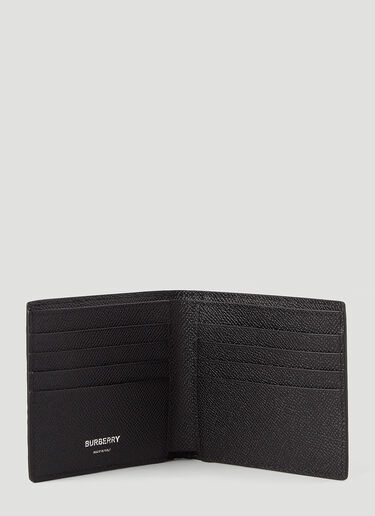 Burberry 아이콘 스트라이프 바이-폴드 지갑 블랙 bur0145031