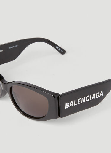 Balenciaga Max D 形框太阳镜 黑色 bal0251153