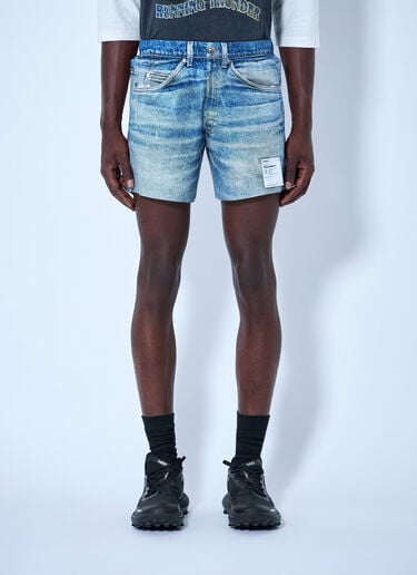 LN-CC® - Satisfy: PeaceShell 5 Unlined Shorts - Blue Satisfy PeaceShell 5 Unlined Shorts Blue sat0164013