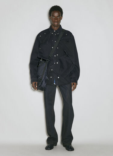 Y/Project Evergreen Snap Off Denim Shirt Black ypr0354003