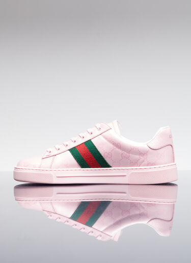Gucci GG 크리스털 캔버스 스니커즈 핑크 guc0254032