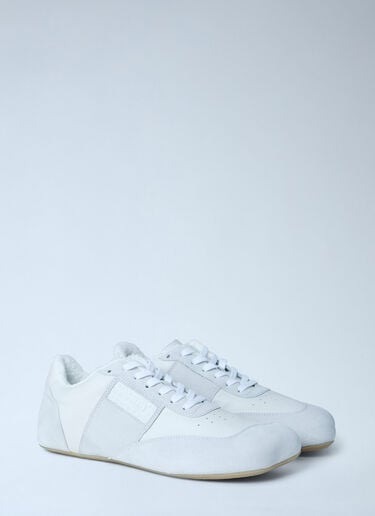 MM6 Maison Margiela Suede and Leather Low-Top Sneakers White mmm0163025