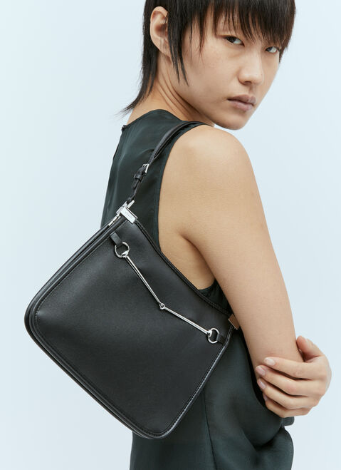 Bottega Veneta ホースビットスリム スモールショルダーバッグ ブラック bov0255067