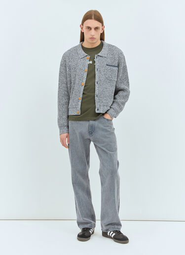 Brain Dead Button-Up Cardigan Grey bra0158013
