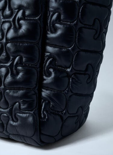 GANNI Quilted Tote Bag Black gan0263041
