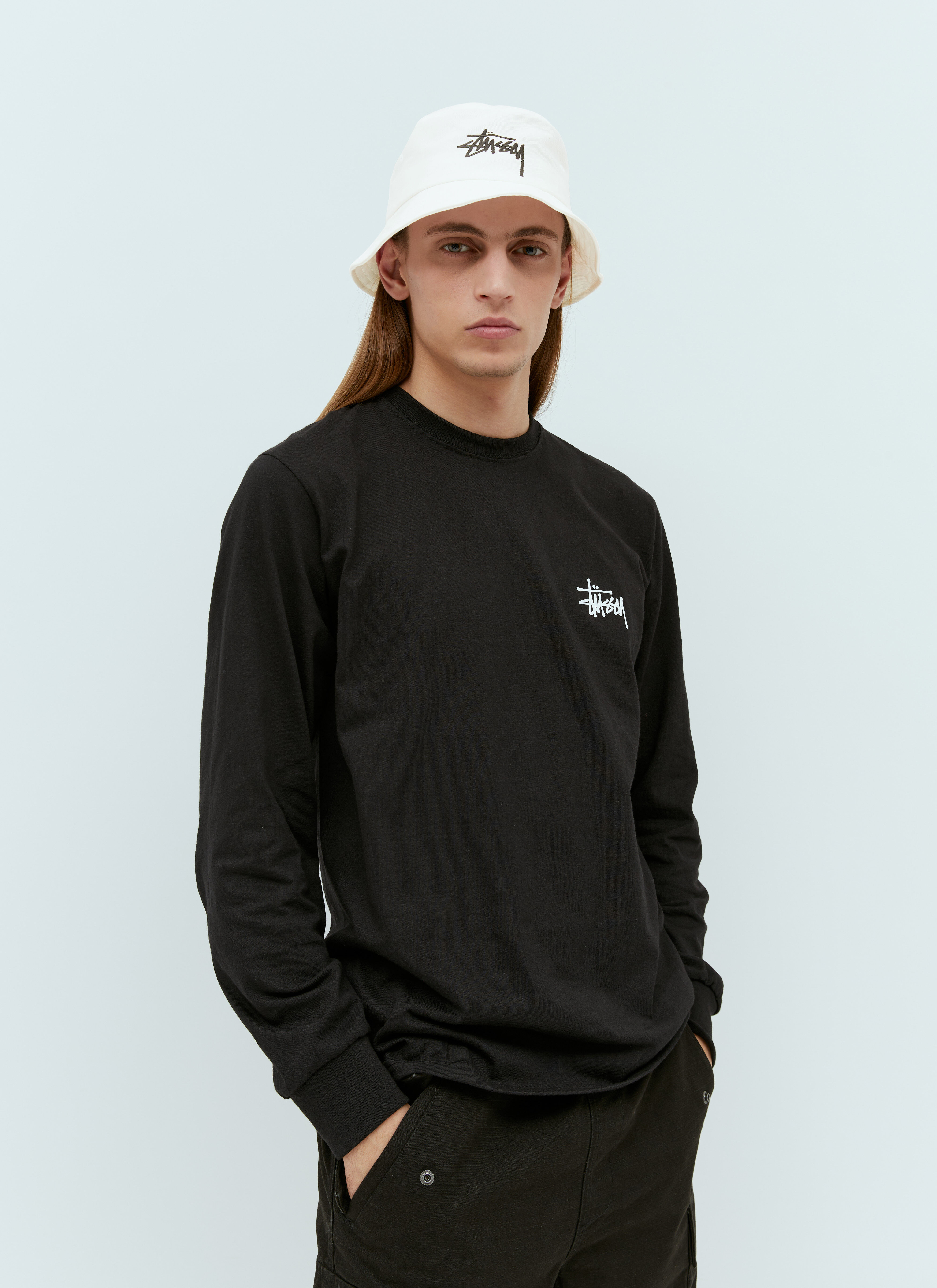 St ssy Big Stock Bucket Hat in White LN CC