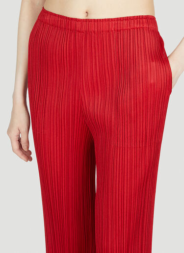 Pleats Please Issey Miyake Pleated Pants Red plp0253009