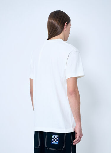 8 Moncler Palm Angels Logo Print T-Shirt White mpa0159003