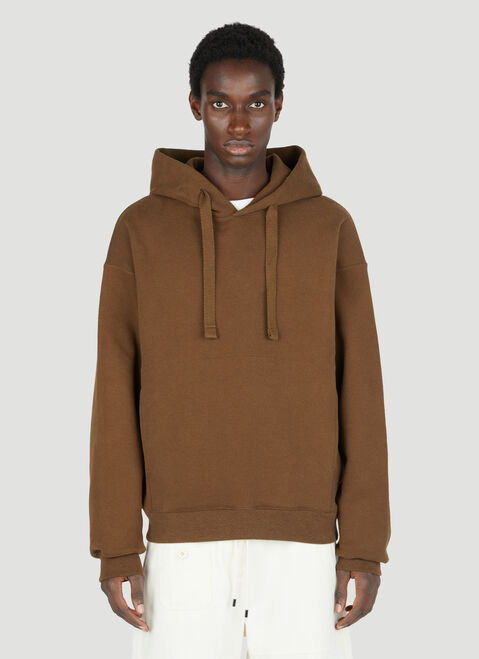 Lemaire Cotton Hooded Sweatshirt Black lem0154001