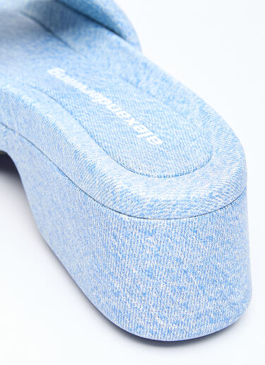 Trompe L'oeil Denim Float Slides Alexander Wang Trompe L'oeil Denim Float Slides Blue awg0255045