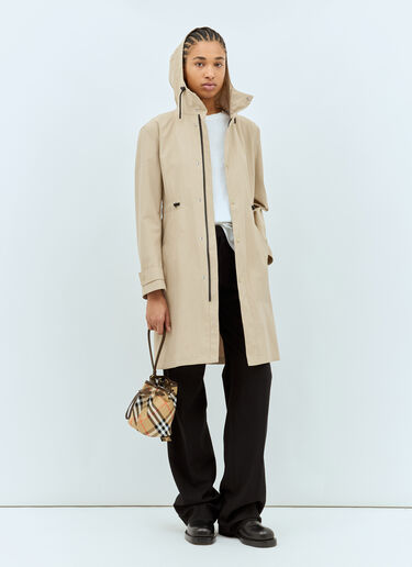 Burberry 格纹抽绳手包 米 bur0257028