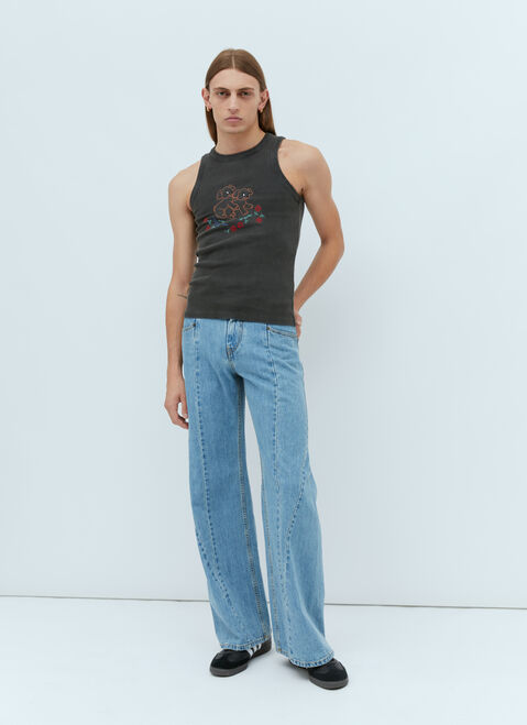 Charlie Constantinou Dogmination Tank Top Blue cco0154007