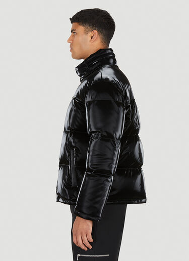 Saint Laurent Glossed Padded Jacket Black sla0149006