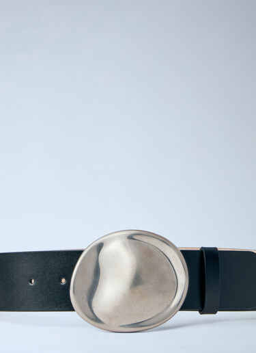 Khaite Keefe Leather Belt Black kha0264019