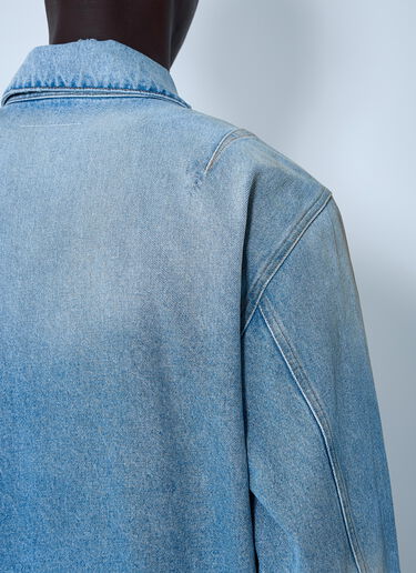 MM6 Maison Margiela Denim Distressed Jacket Blue mmm0160001