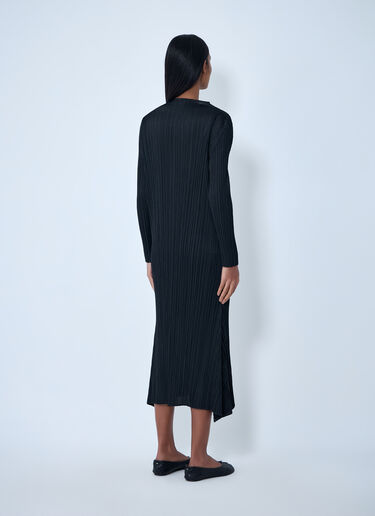Pleated Long Sleeve Dress Pleats Please Issey Miyake Pleated Long Sleeve Dress Black plp0263004