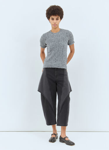 JW Anderson 케이블 니트 스웨터  그레이 jwa0258003