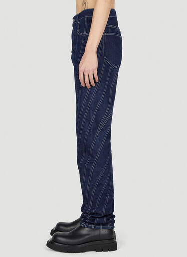 Topstitch Jeans Mugler Topstitch Jeans Navy mug0151003