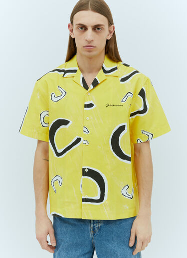 Jacquemus La Chemise Jean Shirt Yellow jac0156007