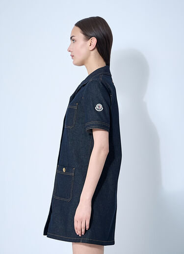 Moncler Denim Mini Dress Blue mon0260019