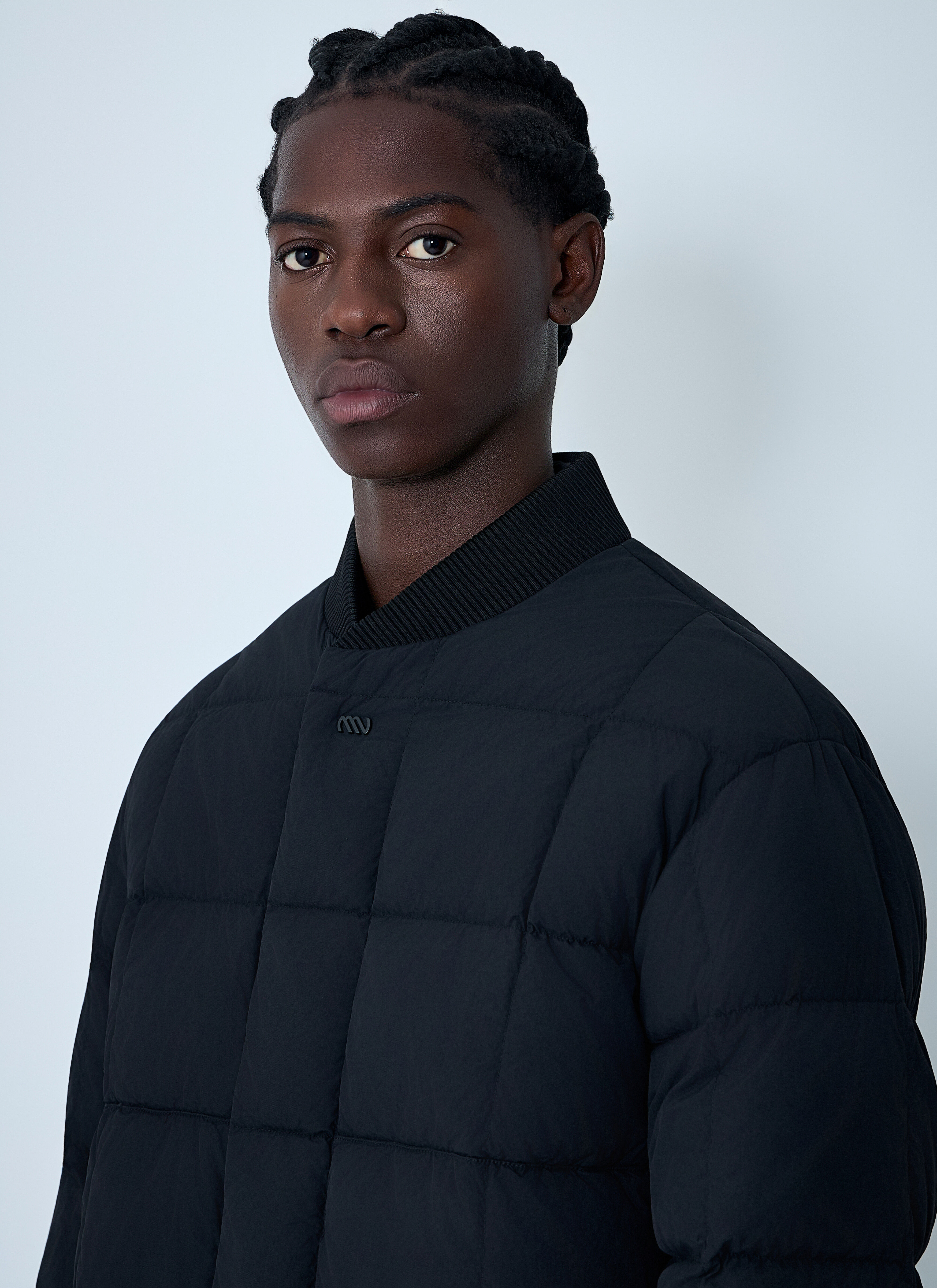 Massimo Osti Studio Men's' Silk-Hand Nylon Jacket in Black | LN-CC®