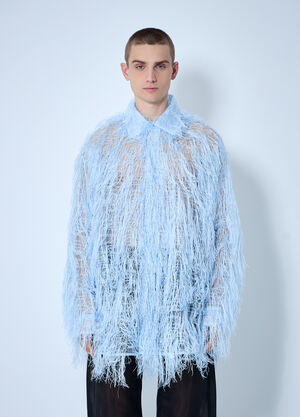 Walter Van Beirendonck x G-STAR Fluffy Maxi Shirt White wlt0160029