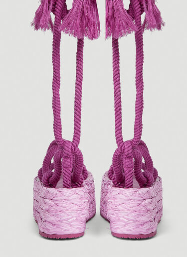 Isabel Marant Elif Platform Sandals Pink ibm0251033