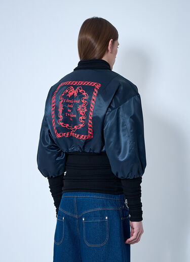 Chopova Lowena Little Birdy Bomber Jacket Blue cho0360011