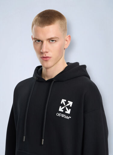 LN-CC® - Off-White: Small Arrow Skate Hoodie - Black Off-White Small Arrow Skate Hoodie Black ofw0164206