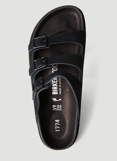 Florida Suede Sandals Birkenstock 1774 Florida Suede Sandals Black brs0254002