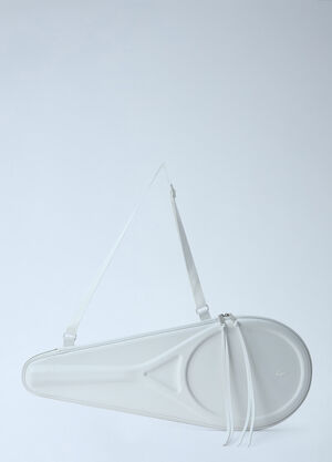 Lacoste Runway Large Leather Racket Bag White lac0266008