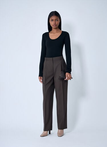 TOTEME Merino Knit Sweater Black tot0263012