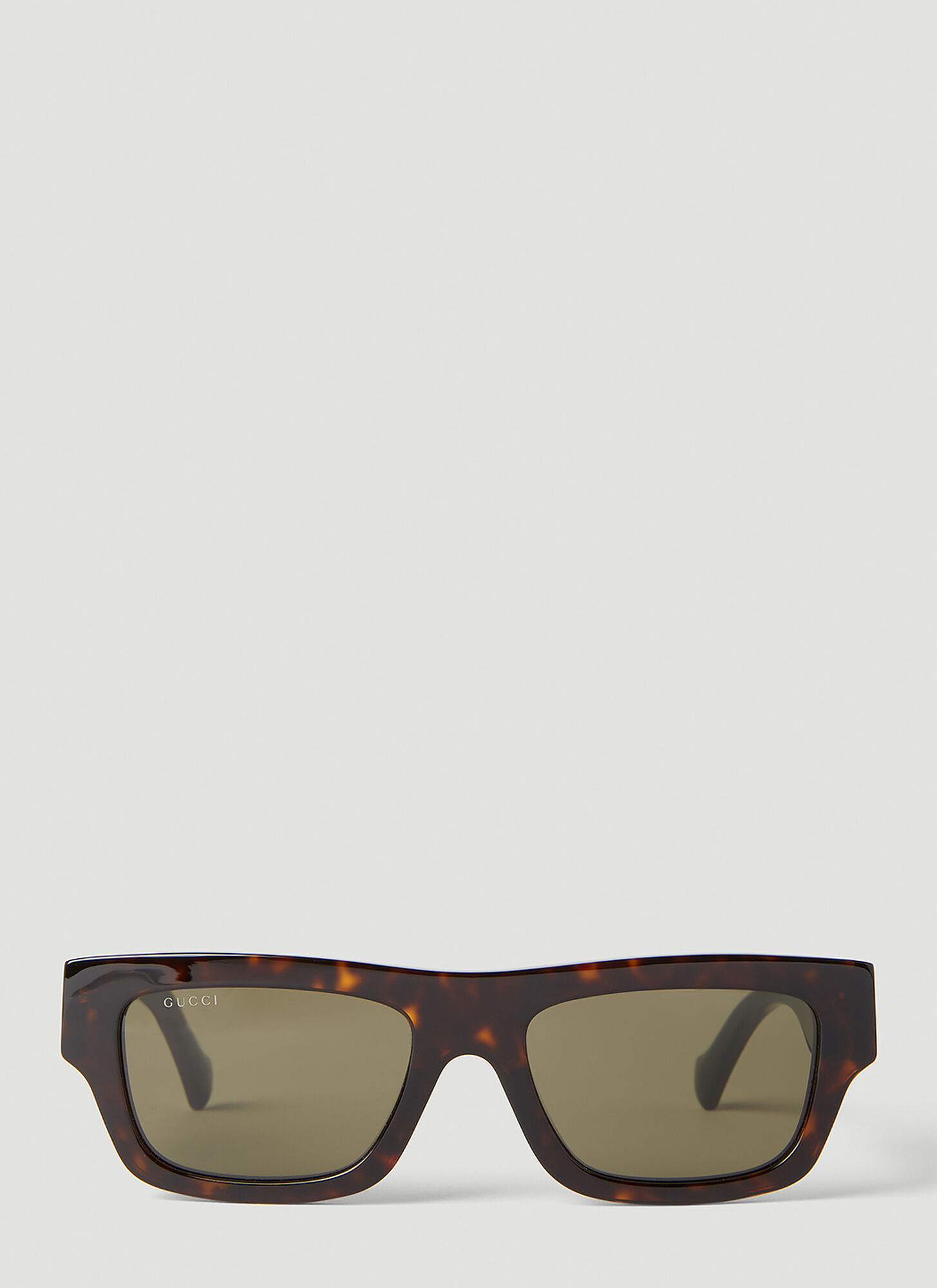 Gucci Rectangular Sunglasses In Brown